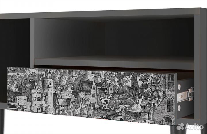 Тв-тумба T3 - Антрацит - Departure of the Angel