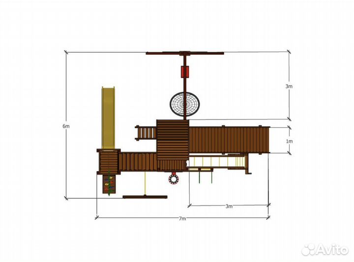 Площадка детская Igragrad Марк 7 (зима-лето)