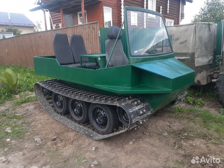 Самодельный гусеничный вездеход болотоход плавающи