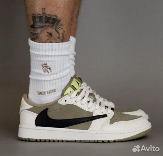 Travis Scott x Nike Air Jordan 1 Low Golf Olive