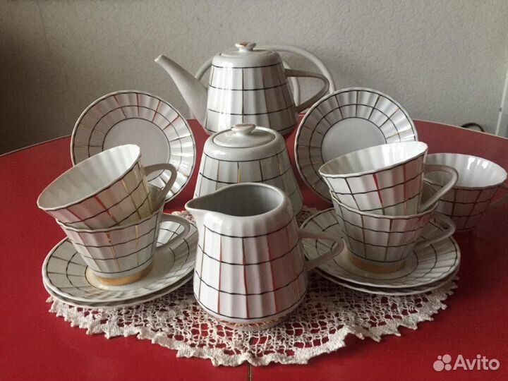 Старинный сервиз чайный 1951 год 