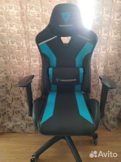 Компьютерное кресло Thunder X3 TC3 голубое