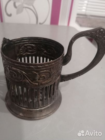 Подстаканник мельхиор 60 годы