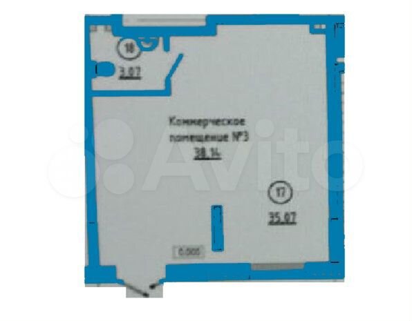 Свободного назначения, 38 м²