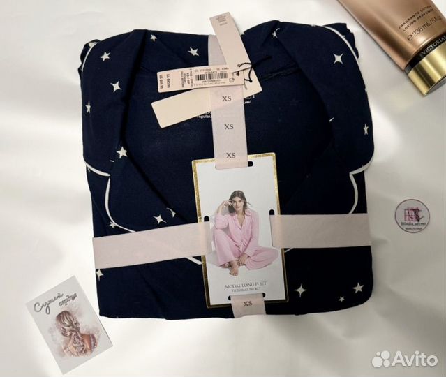Victoria secret пижама оригинал модал синий