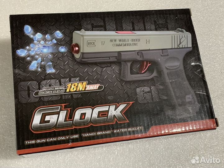 Пистолет Glock, мощный игрушечный пистолет глок