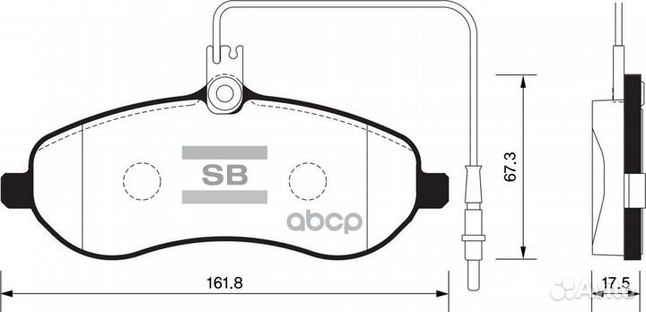 SP1415 колодки дисковые передние Citroen Jumpy