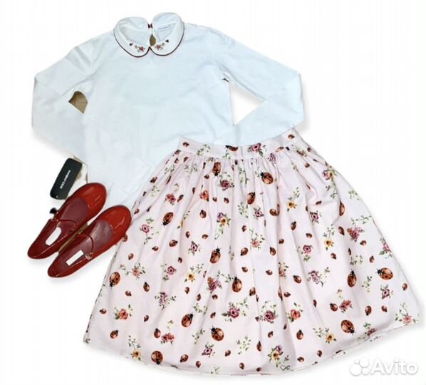 Dolce Gabbana новое юбка + блузка 11/12 лет