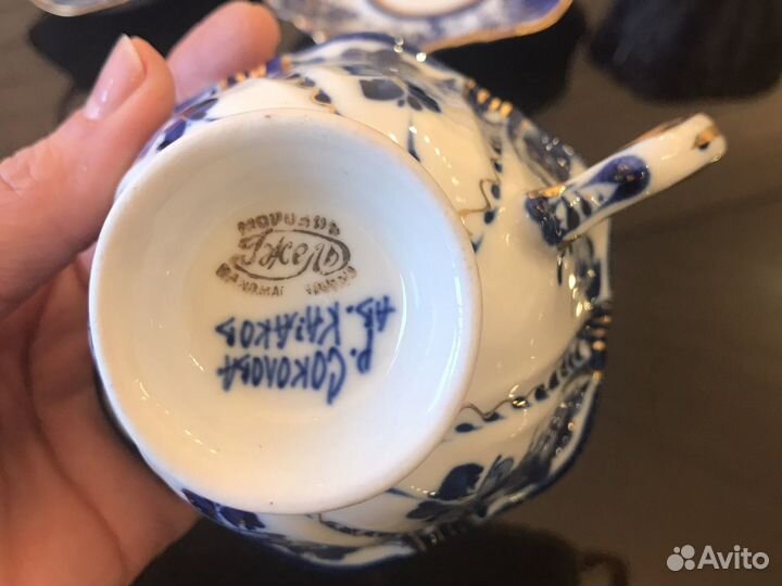 Чайная пара гжель, лфз