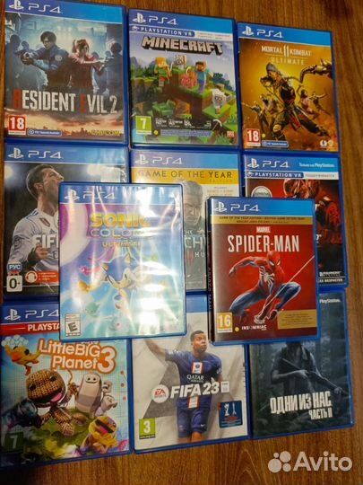 Диски игры для ps4