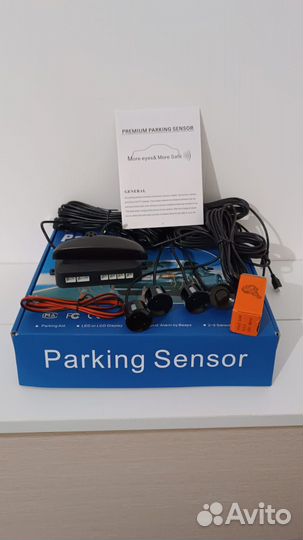 Парктроник на 4 датчика черный цвет Новый