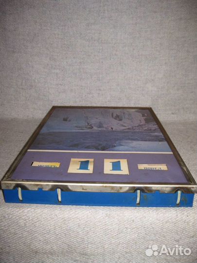 Настенный механический календарь СССР Зимний пейза