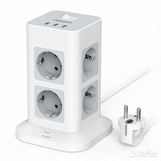 Распределитель питания Tessan TPS03-DE Grey 553099