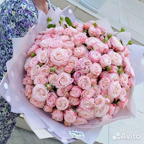 Букет из пионовидной розы