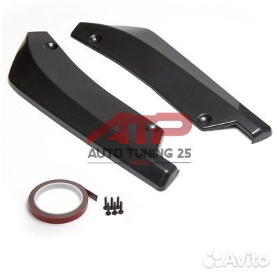 Накладки под бампер универсальные сплиттеры - кана