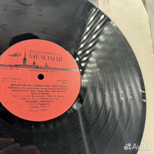 Виниловая пластинка ансамбль владимир В марина В