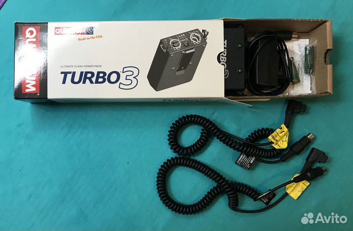 Аккамулятор Quantum Turbo 3 + кабели для вспышек