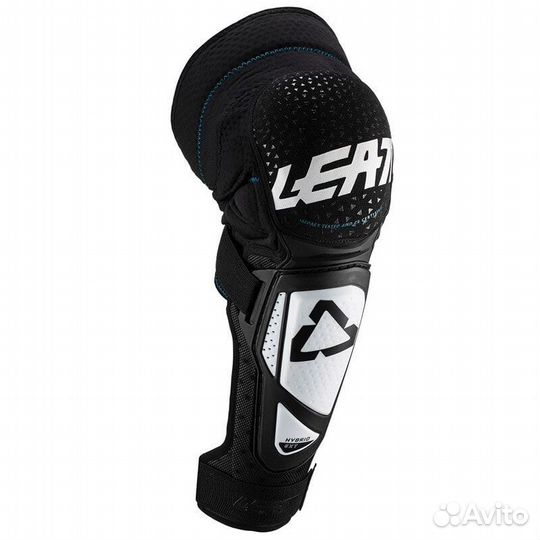 Leatt 3df Hybrid Ext Knee Guards White Black Белый