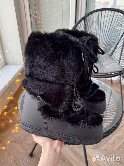 Луноходы пушистые Moon Boot type