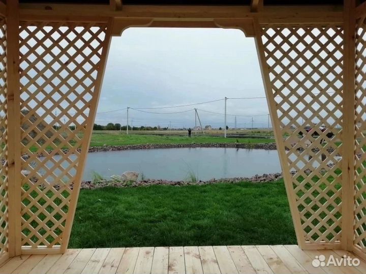 Беседка с установкой