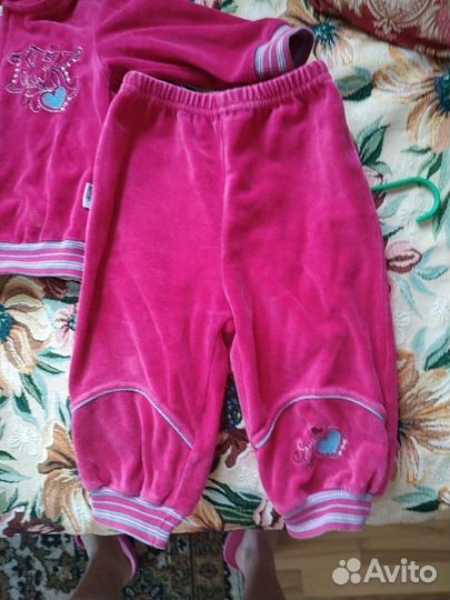 Польский велюровый костюм рост 86