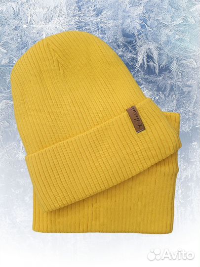 Шапка со снудом на флисе