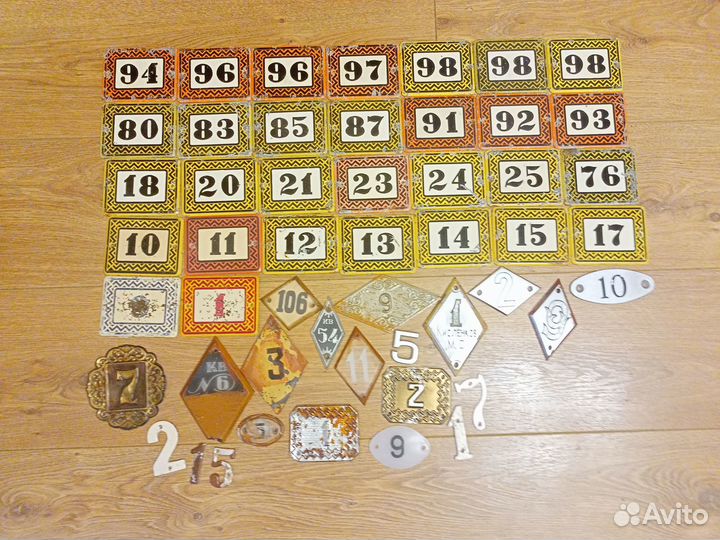 Эмалированные таблички и почтовые ящики СССР