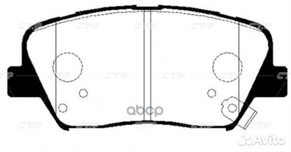 Ckkk-50 Колодки тормозные дисковые перед