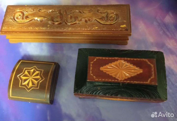 Деревянные шкатулки ручной работы