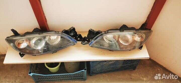 Фары передние mazda 3 bk (depo) седан