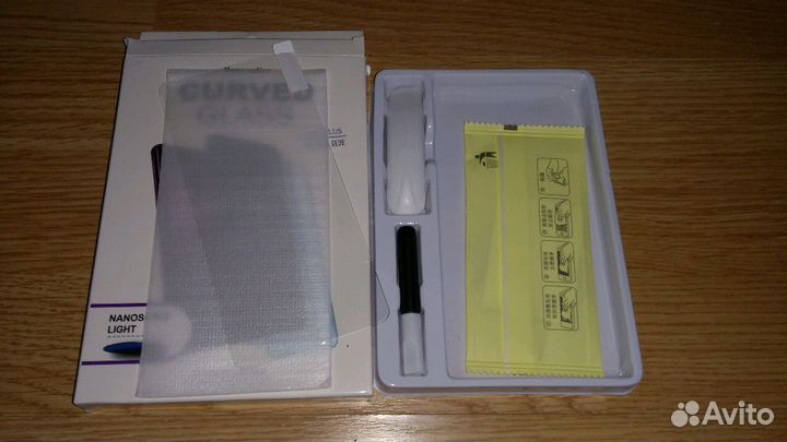 Защитное стекло samsung с уф лампой и клеем