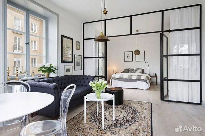 Лофт перегородки стальные