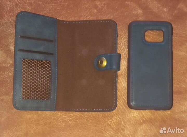 Новый чехол книжка для Samsung Galaxy S7. Экокожа