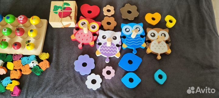 Развивающие игрушки деревянные