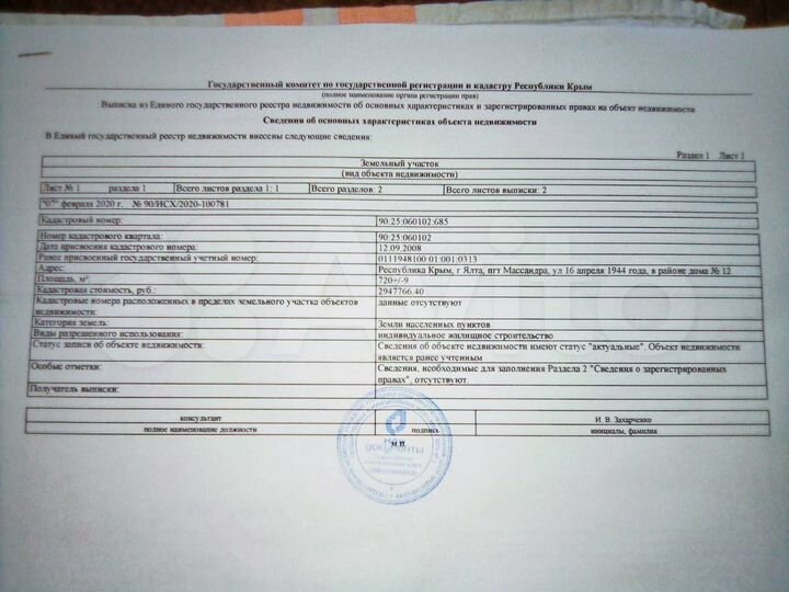 Участок 7,2 сот. (ИЖС)