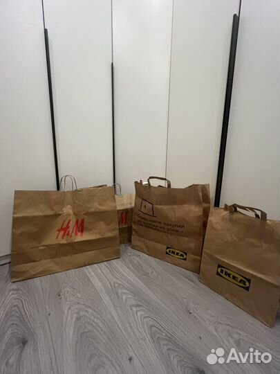 Бумажные пакеты IKEA h&m