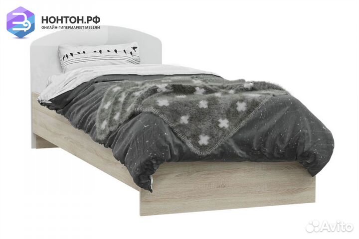 Кровать Мартина белый / дуб сонома