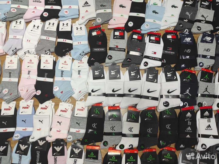 Носки Nike Lacoste Puma Adidas Качество LUX