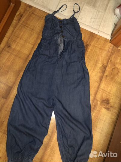 Джинсовый комбинезон, платье, костюм