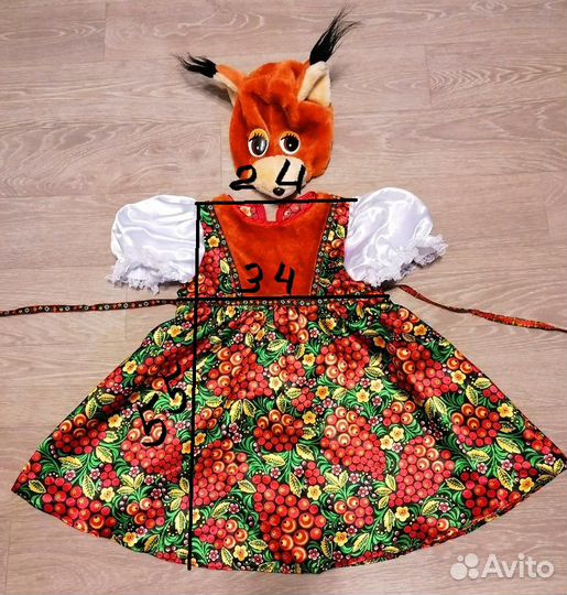 Белка костюм новогодний