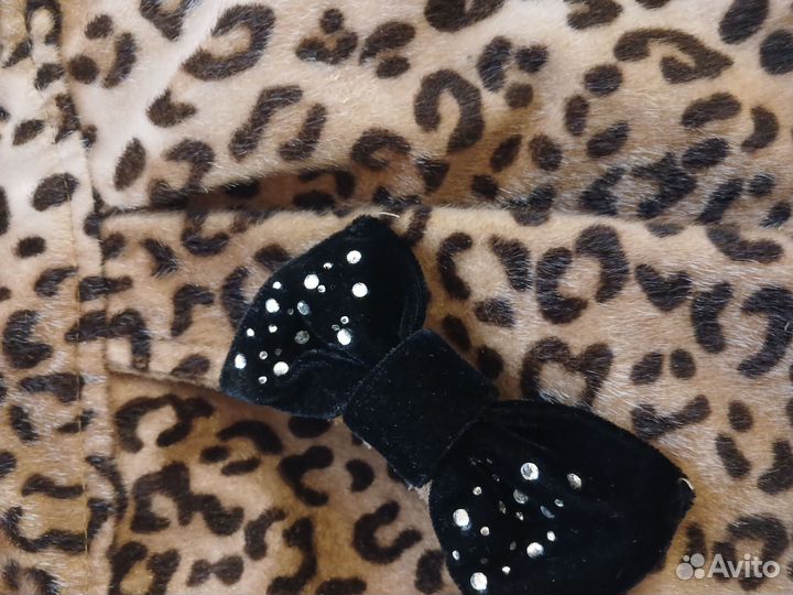 Пальто леопард до 116 см, 6 лет
