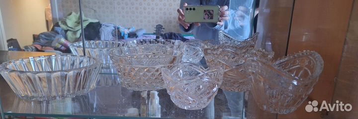 Конфетница ваза салатник хрусталь