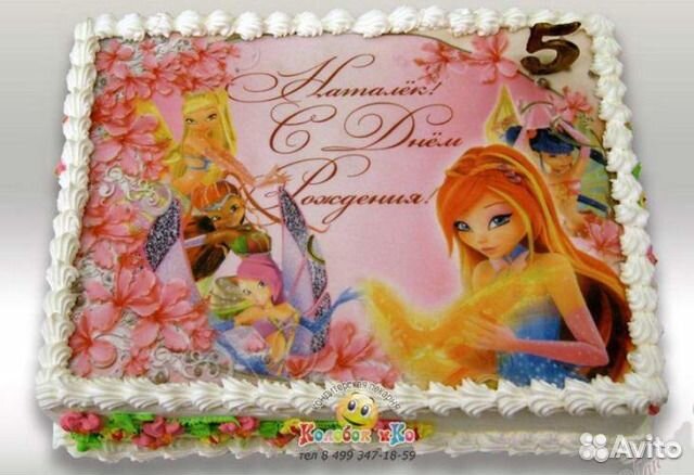 Вафельные картинки на торт