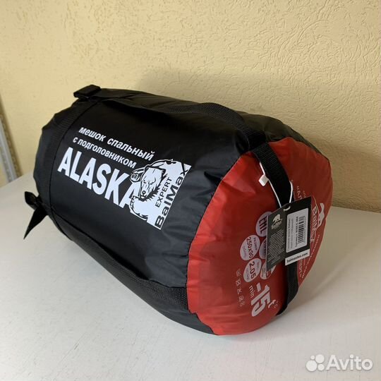 Спальный мешок Alaska Expert -15 красный