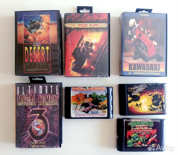 Картриджи для sega mega drive 2