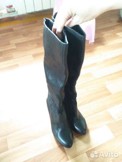 Сапоги натуральная кожа демисезонные