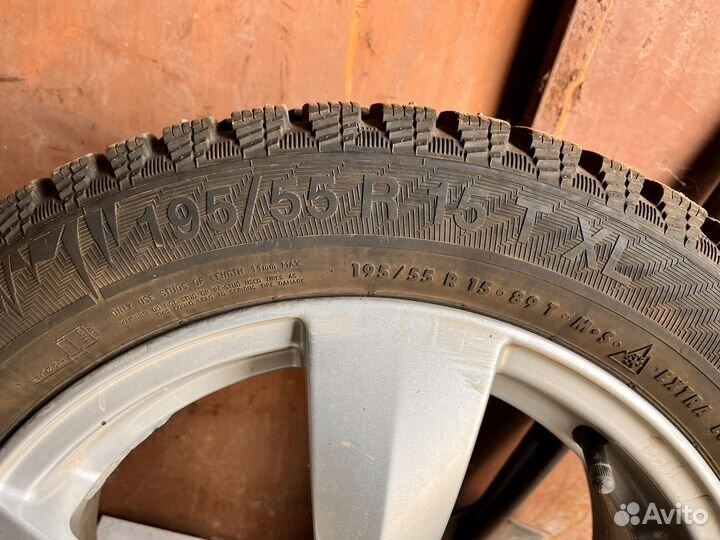 Колеса в сборе r15 зимние шипованные