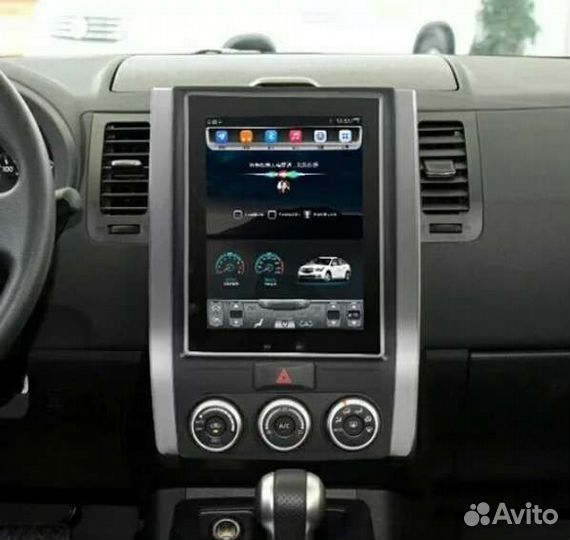 Магнитола Nissan X-trail T31 Tesla Style