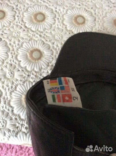 Кепка кожаная