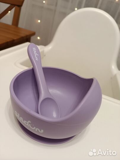 Силиконовая тарелка детская